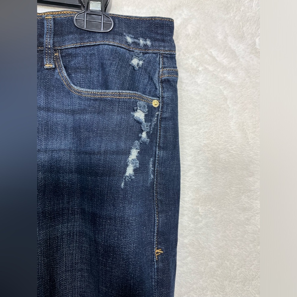 Frame Le Garçon Crop Dark Wash Blue Jeans Size 29 - Picture 4 of 10
